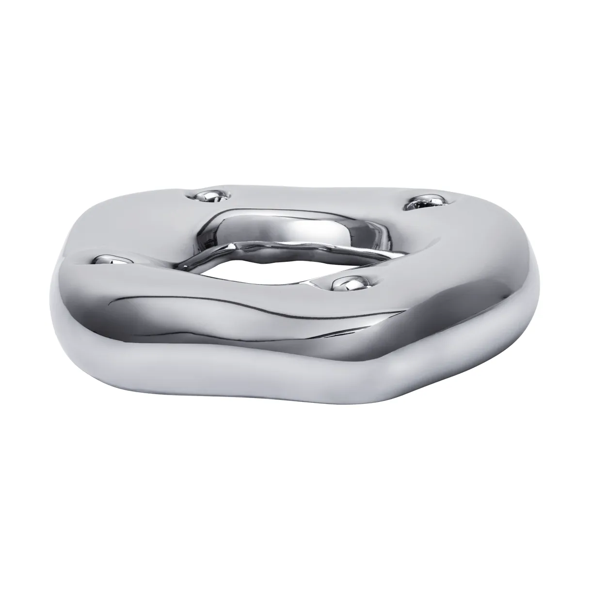 Bellure ring candleholder, Silver Ferm Living