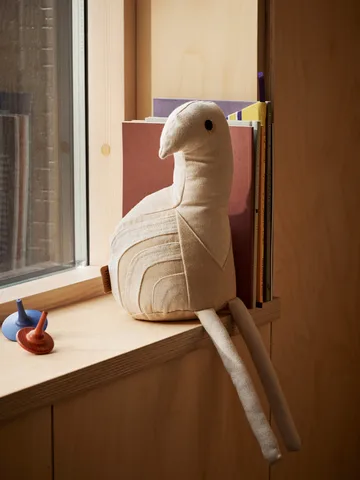 Birdy Teddy stuffed animal - Natural-Off-white - Ferm Living