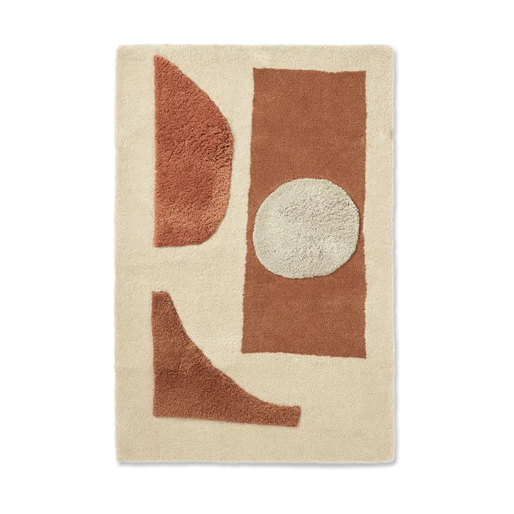 Bloco tufted rug - Blush-off white, 80x120 cm - Ferm Living