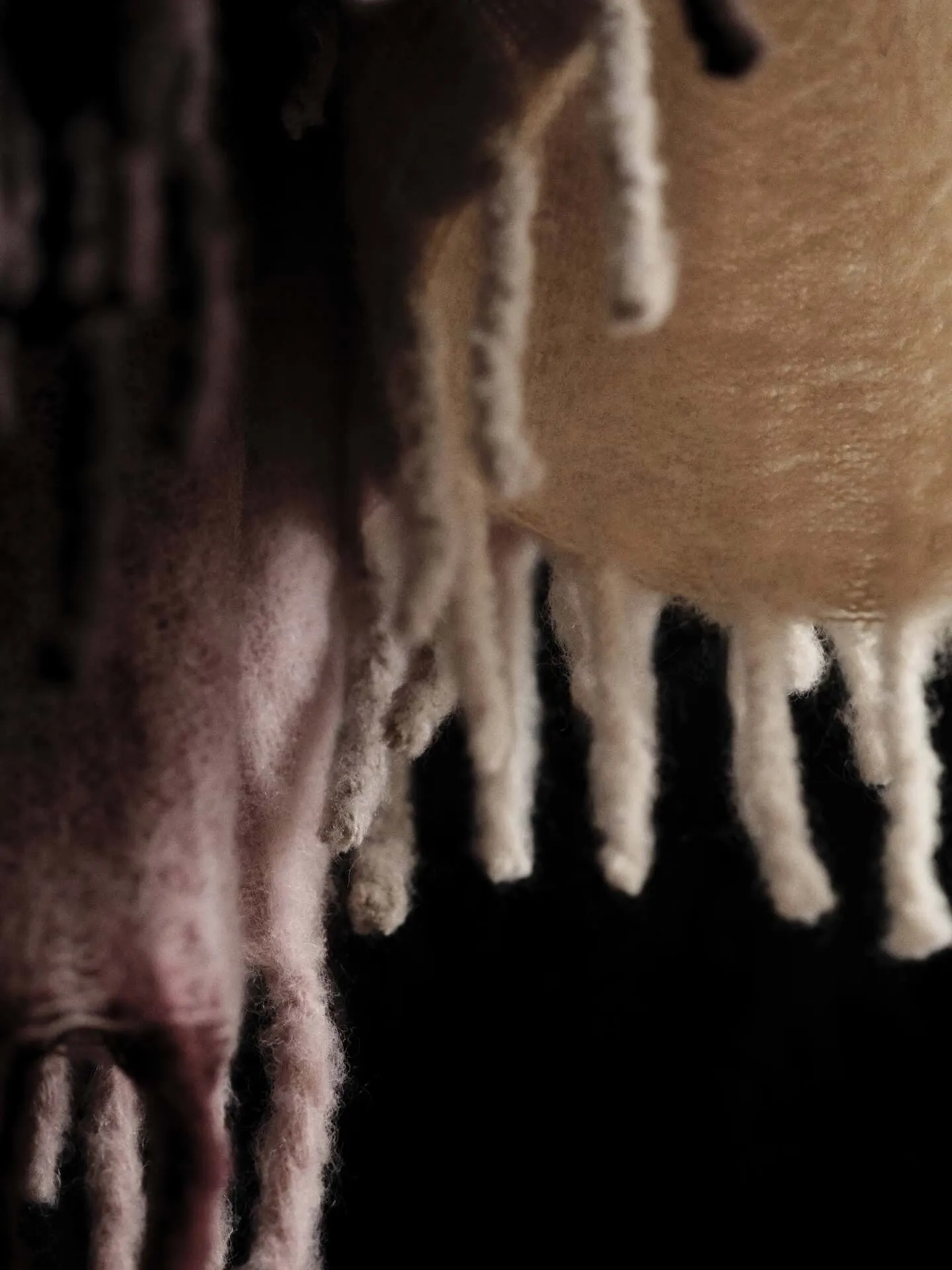 Blur mohair throw, Dark chocolate-oxide red, 130x170 cm Ferm Living
