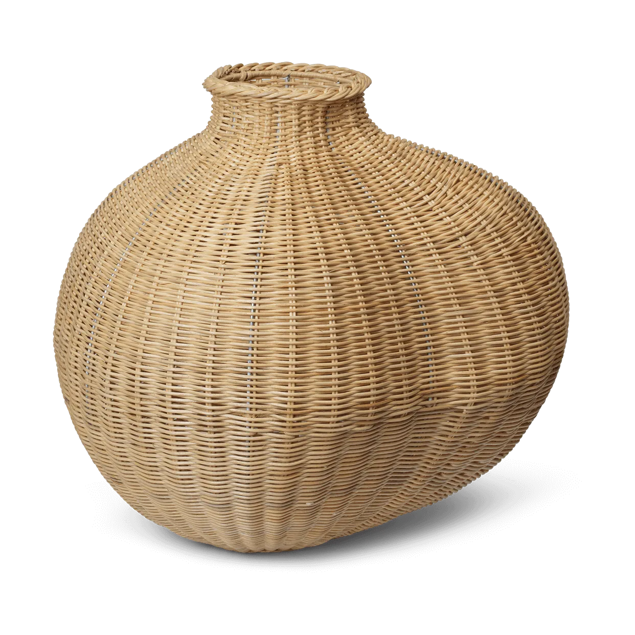 Bola braided floor vase, Natural Ferm Living