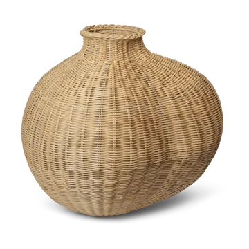 Bola braided floor vase - Natural - Ferm Living
