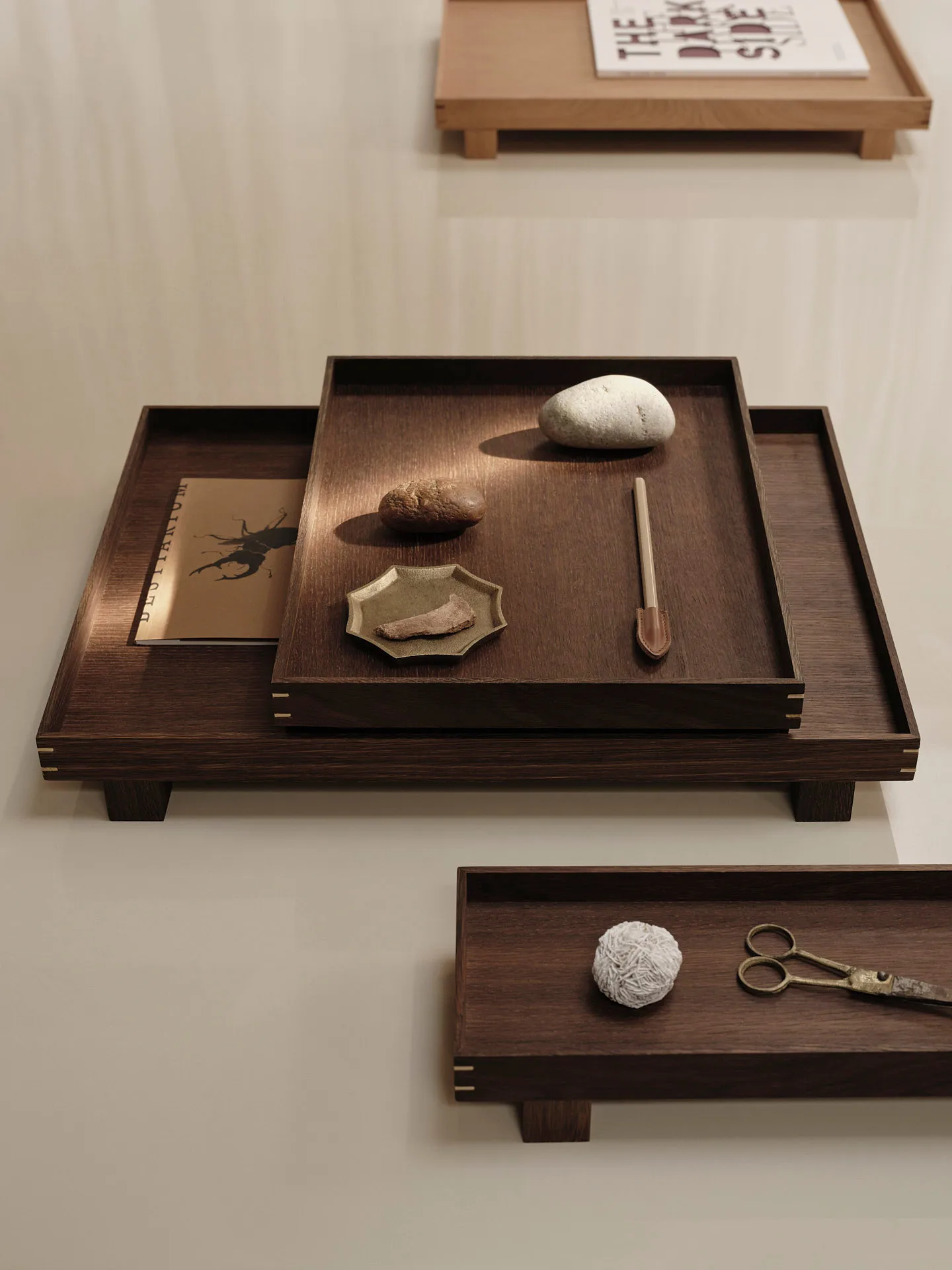 Bon wooden tray small, Smoked oak Ferm Living