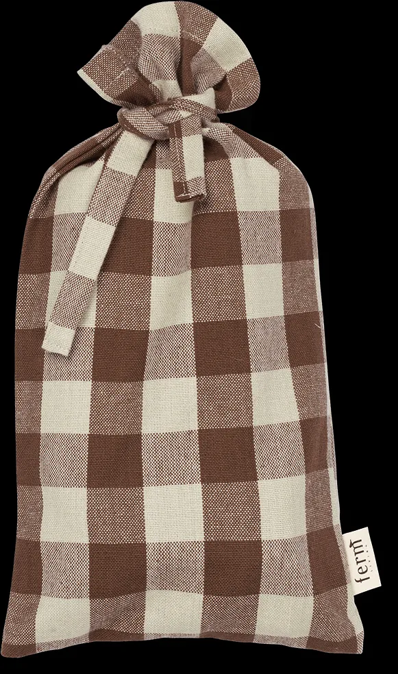 Bothy Check cotton napkin 40x40 cm 4-pack, Cinnamon-grey green Ferm Living