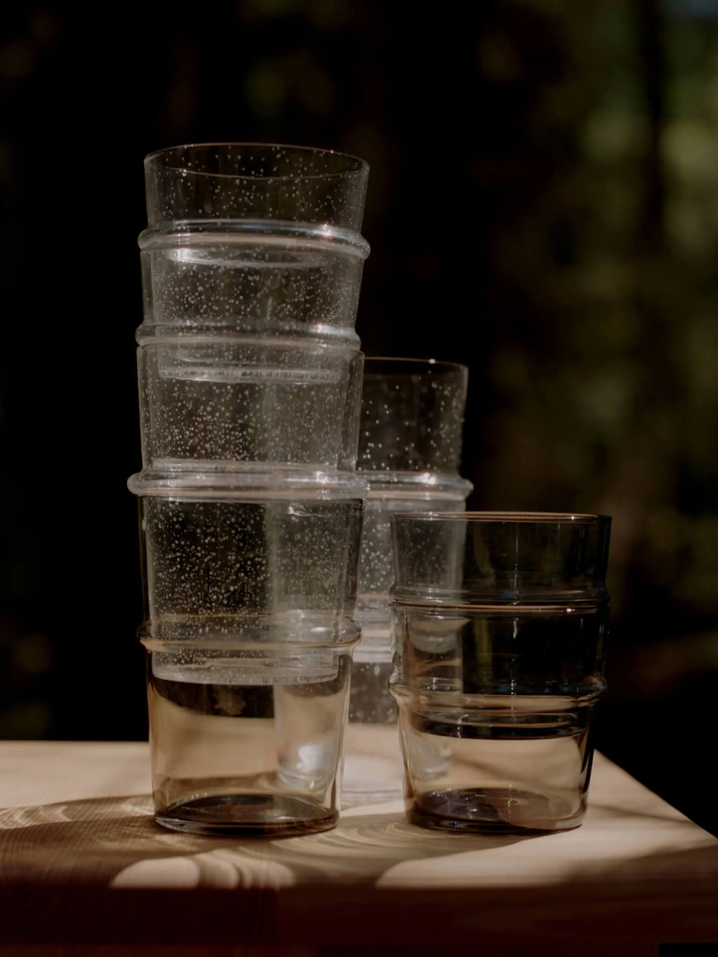 Boya drinking glass low 30 cl 2-pack, Smoked Grey Ferm Living