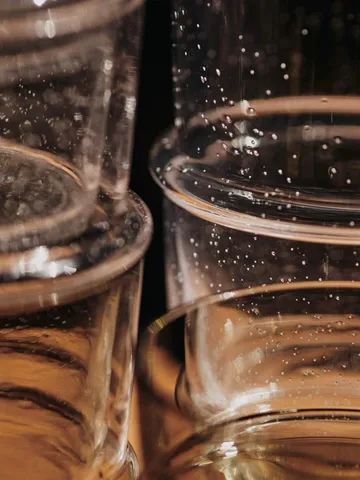 Boya drinking glass tall 45 cl 2-pack - Clear - Ferm Living