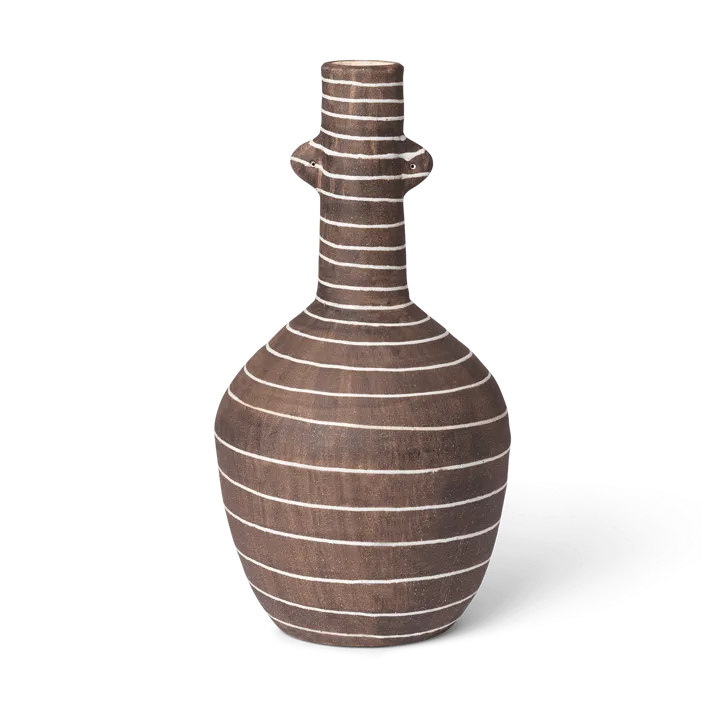 Brura vase 32 cm - Coffee-white - Ferm Living