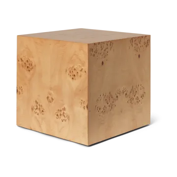 Burl Cube side table 40x40 cm - Natural - Ferm Living