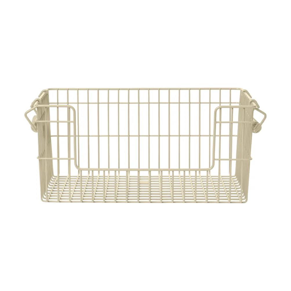 Cala stackable basket 2-pack, Cashmere, 28.7x18x13 cm Ferm Living