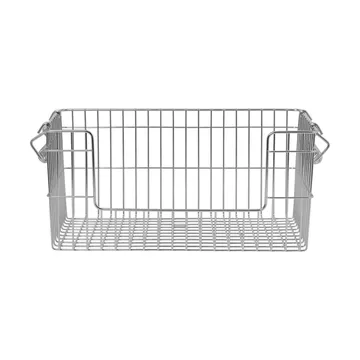 Cala stackable basket 2-pack - Stainless steel, 28.7x18x13 cm - Ferm Living