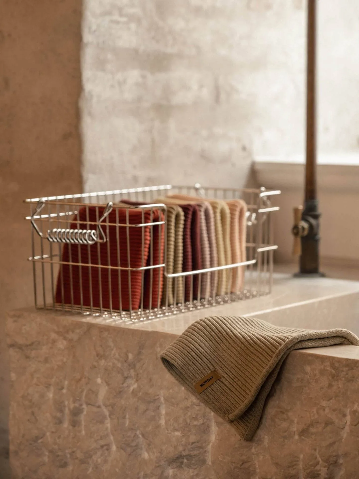 Cala stackable basket 2-pack, Stainless steel, 28.7x18x13 cm Ferm Living