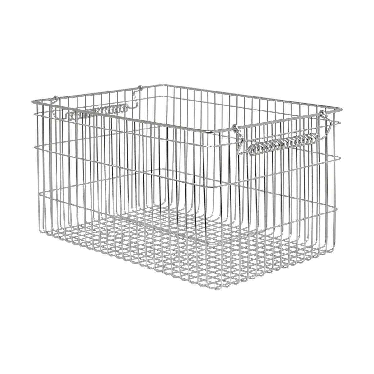 Cala stackable basket 2-pack, Stainless steel, 36.2x26.2x20.2 cm Ferm Living