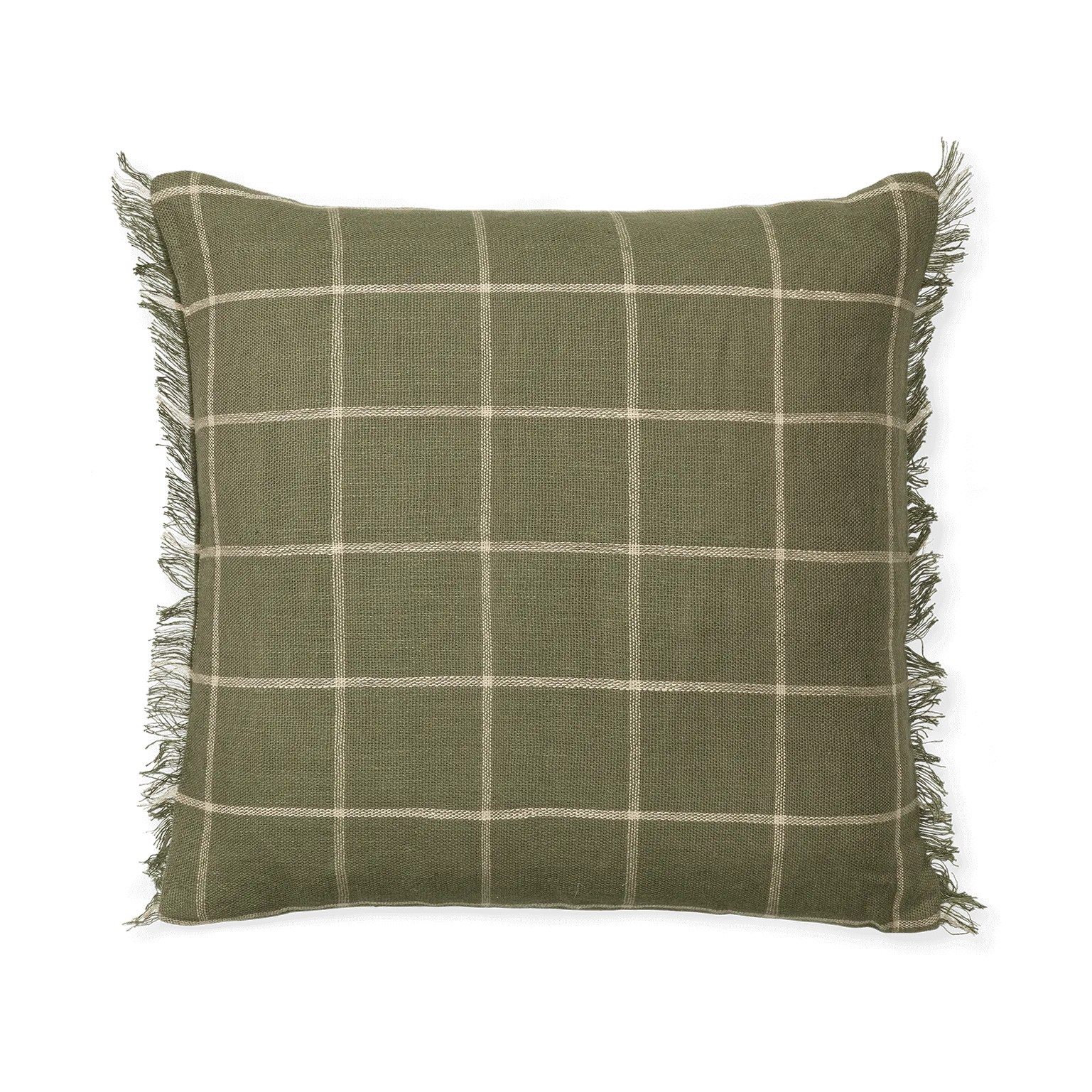 Calm cushion cover 50x50 cm, Olive-Off-white Ferm Living