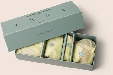 Ceramic Advent Gifts 4 Pieces - Multi - Ferm Living