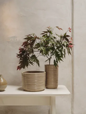Corduroy vase 21 cm - Cashmere - Ferm Living