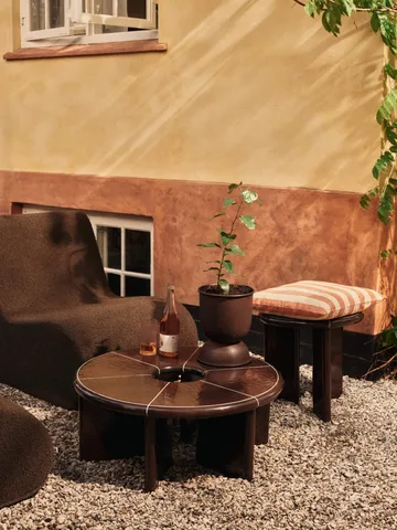 Deya side table Ø47x45 cm - Chestnut brown - Ferm Living