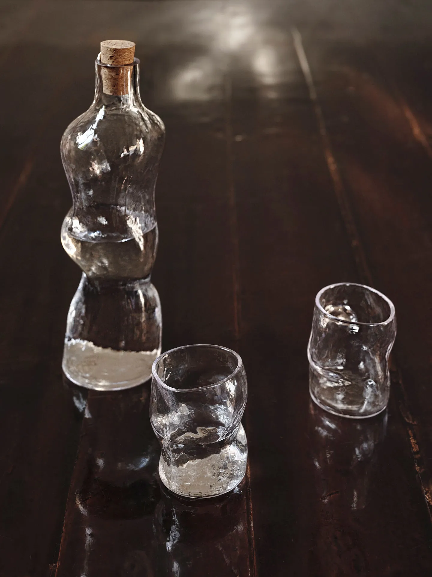 Dimple carafe 1 L, Clear Ferm Living