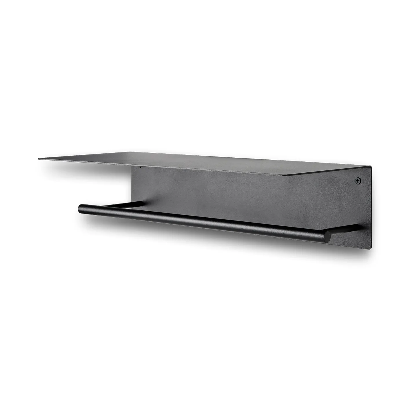 Dora towel hanger with shelf, Black Ferm Living