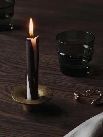 Dryp stearin candle 2-pack - Dark Chocolate - Ferm Living