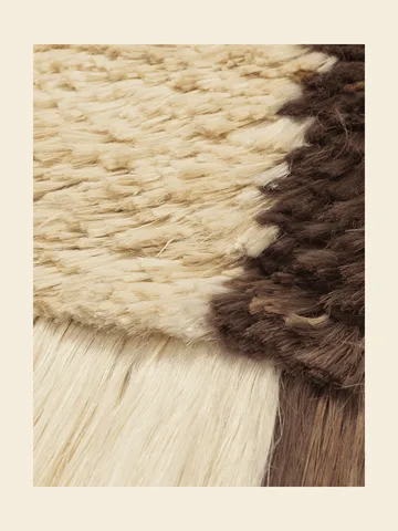 Edge Wall Rug tapestry 50x110 cm - Off-white-Coffee - Ferm Living