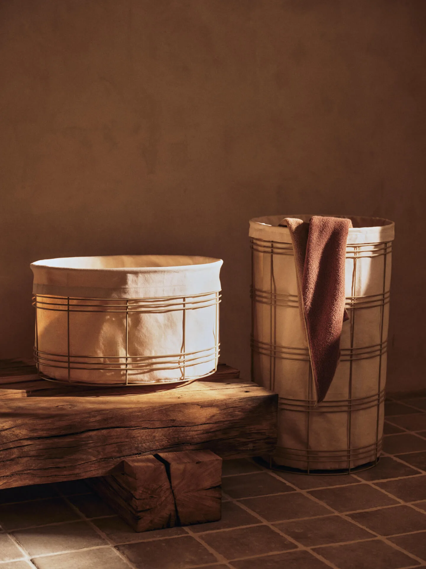 Ekko bath towel, Mocha-cashmere, 70x140 cm Ferm Living