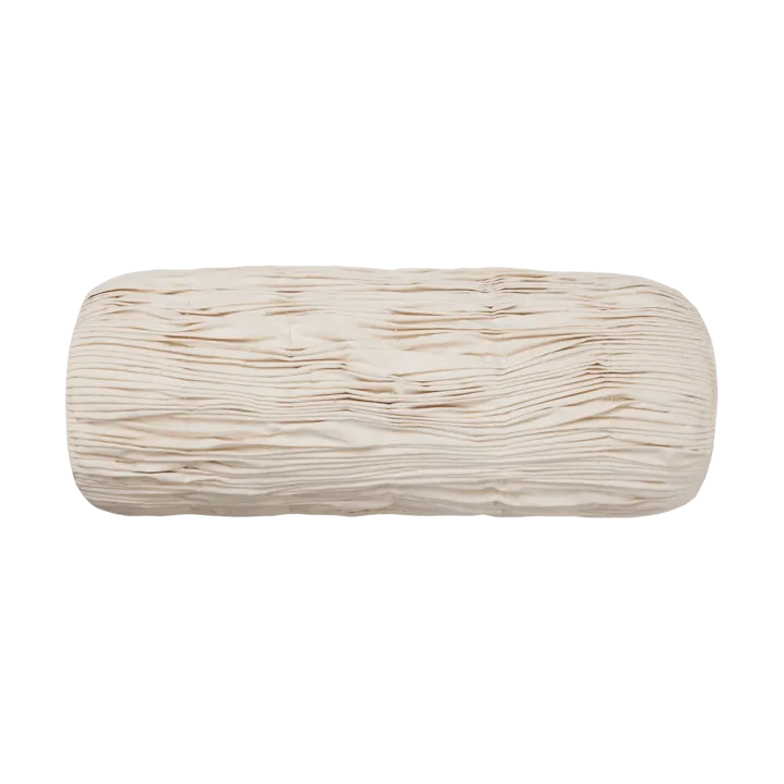Falda smocked bolster cylinder cushion - Undyed - Ferm Living