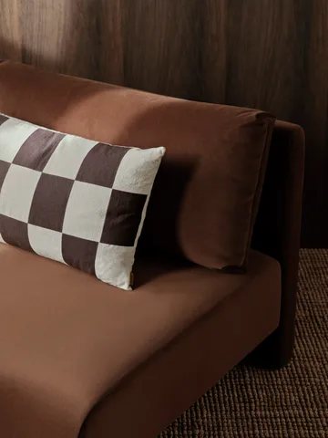 Fold patchwork cushion cover 40x60 cm - Coffee-undyed - Ferm Living