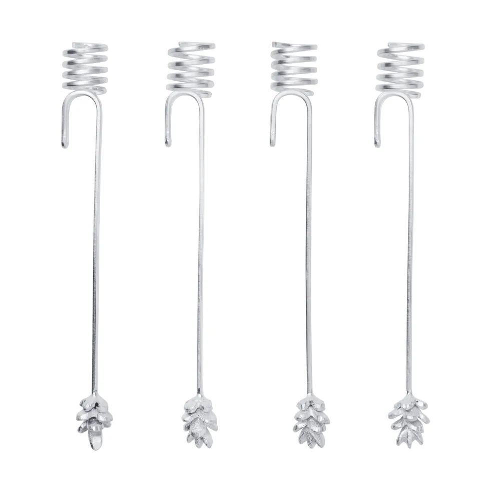 Forest candle holder for Christmas tree 4-pack, Silver Ferm Living