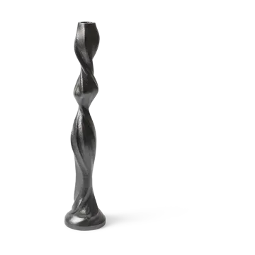 Gale candlestick 38 cm - Blackened Aluminium - Ferm Living