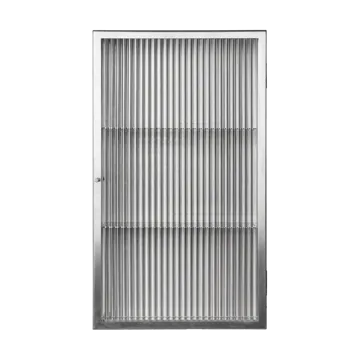 Haze wall cupboard - Reeded glass - stainless steel - Ferm Living