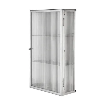 Haze wall cupboard - Reeded glass - stainless steel - Ferm Living