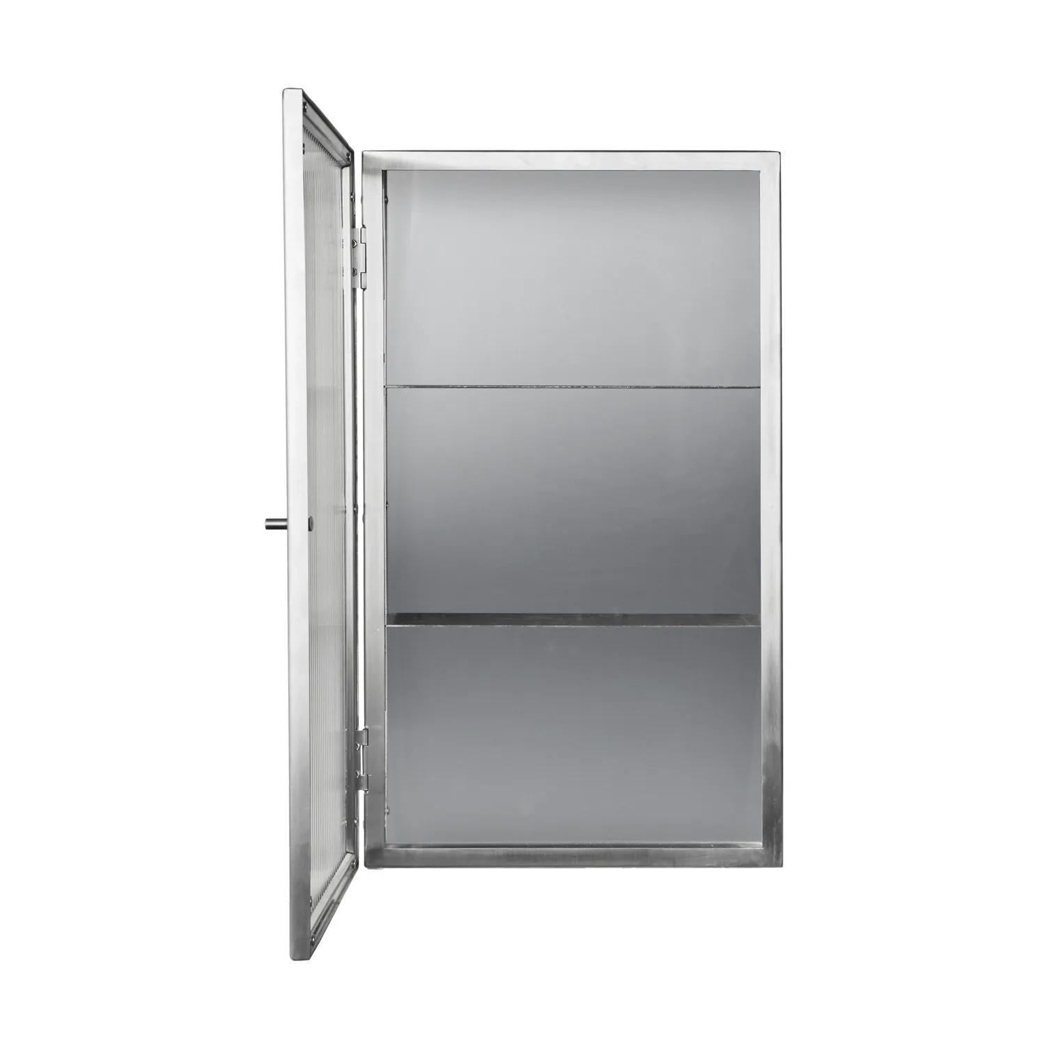 Haze wall cupboard, Reeded glass - stainless steel Ferm Living