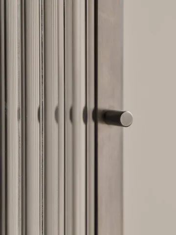 Haze wall cupboard - Reeded glass - stainless steel - Ferm Living