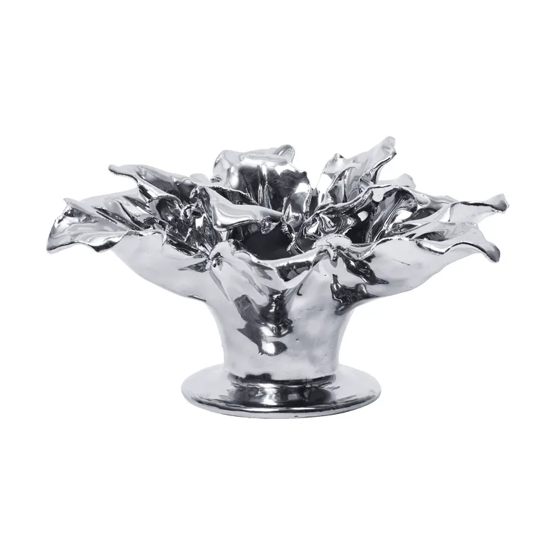 Holly Leaf candle holder, Silver Ferm Living