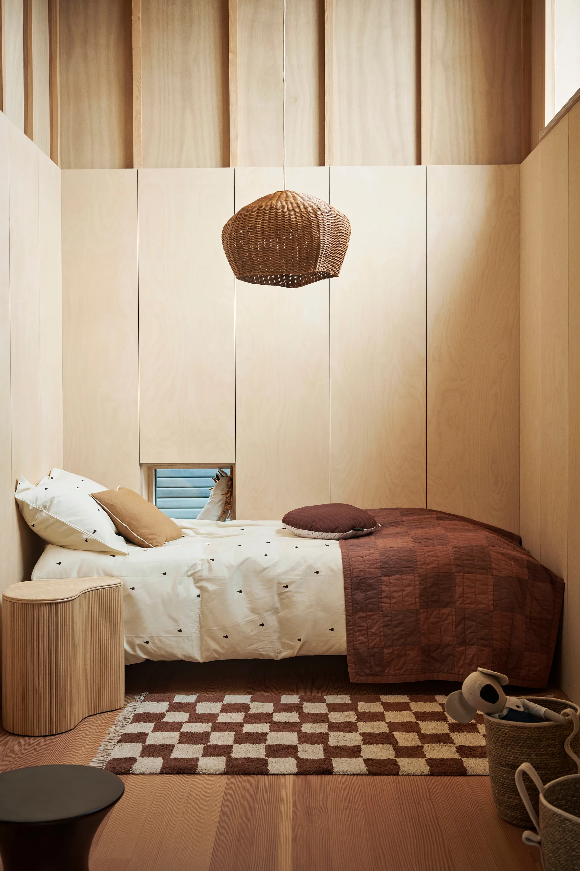 Isola side table with storage, Natural Ferm Living
