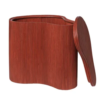 Isola side table with storage - Oxide red - Ferm Living