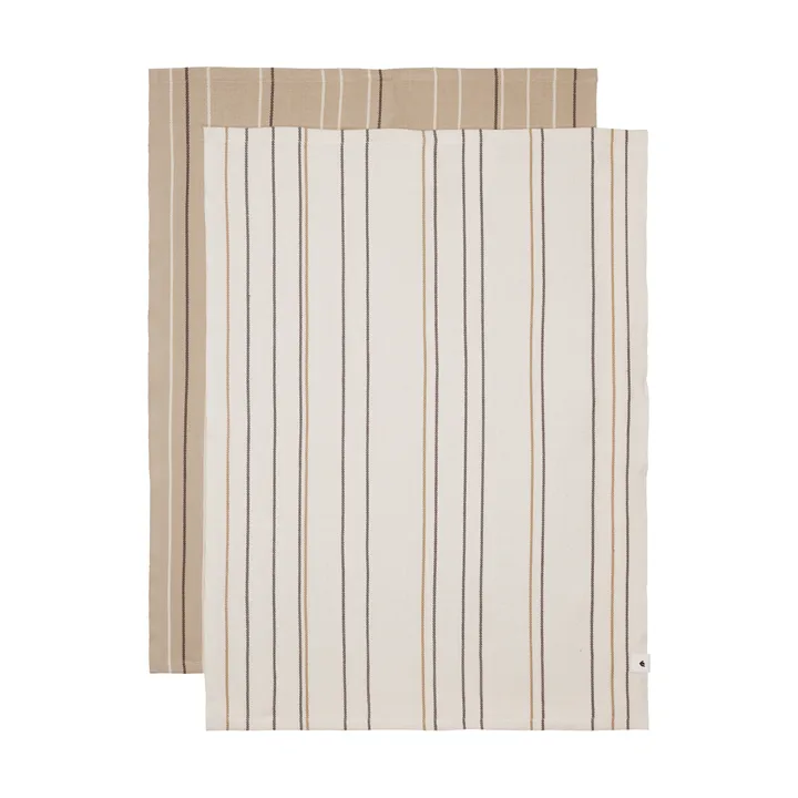 Ito kitchen towel 50x70 cm 2-pack - Parchment-cashmere - Ferm Living