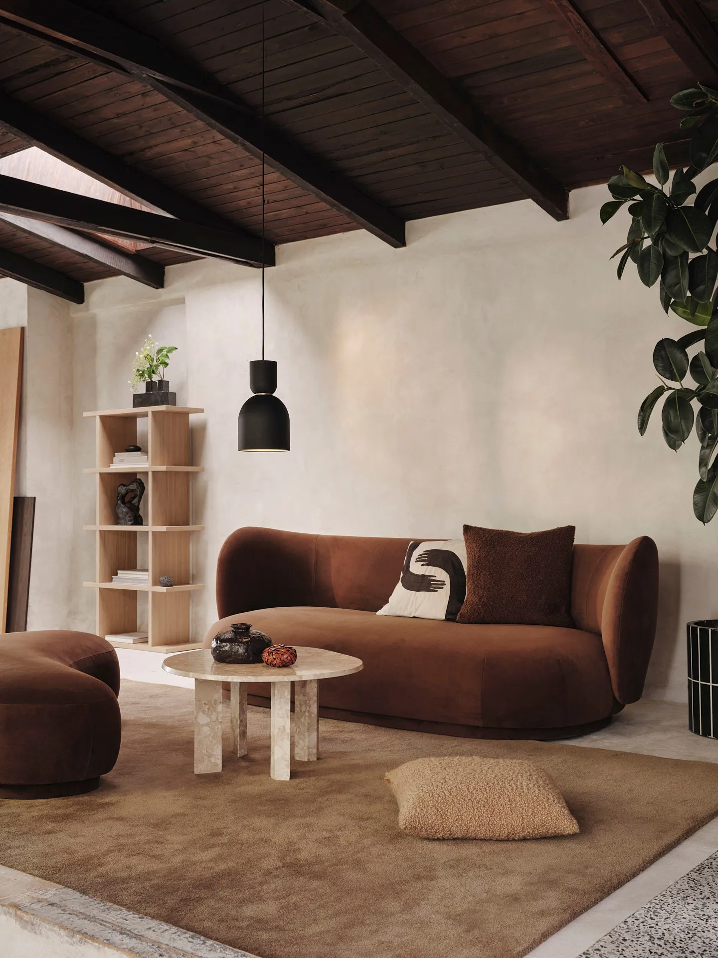 Kona bookshelf 1x4, Natural Ferm Living