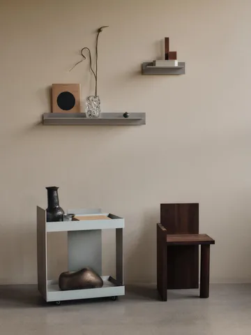 Lager wall shelf single 85 - Aluminium - Ferm Living