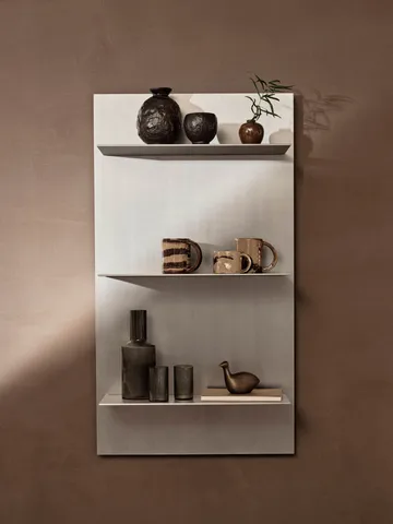 Lager wall shelf triple 55x100 cm - Aluminium - Ferm Living