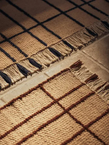 Late rug - Parchment-indigo, 200x300 cm - Ferm Living