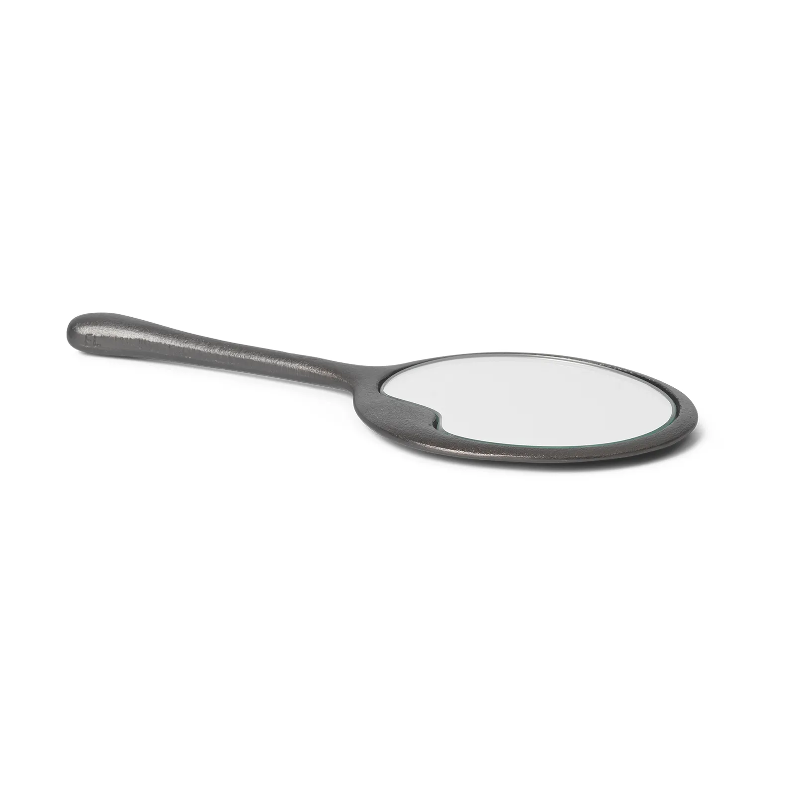Lava hand mirror, Blackened Aluminium Ferm Living