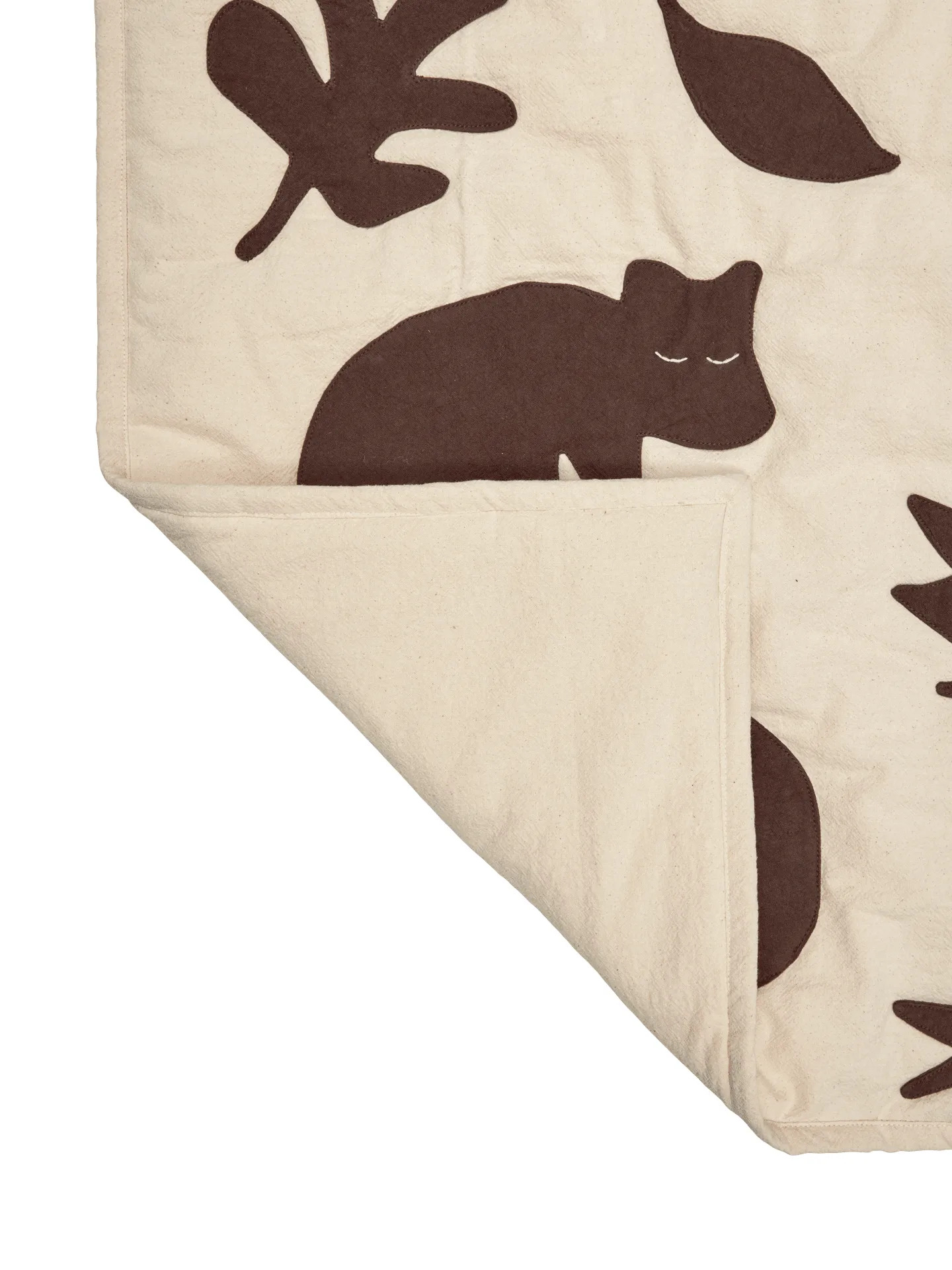 Lunden blanket, Off-white-dark chocolate, 80x110 cm Ferm Living