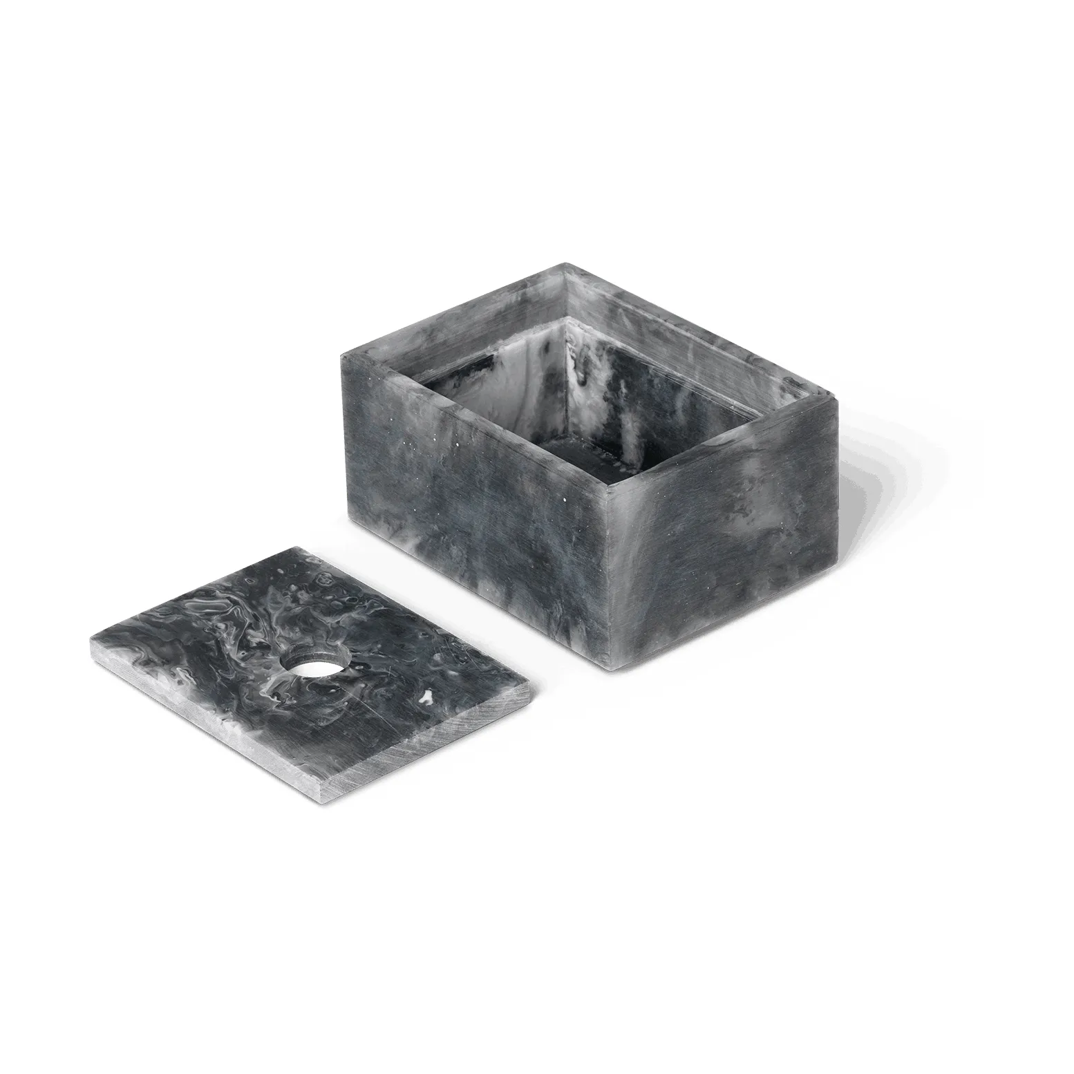 Mist storage box 7,5x10 cm, Charcoal Ferm Living