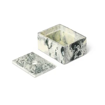 Mist storage box 7,5x10 cm - Emerald-off white - Ferm Living