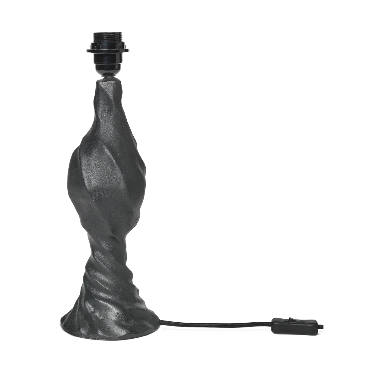 Moltan lamp base 40 cm, Black Ferm Living