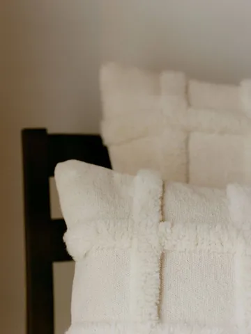 Norte grid cushion - Off-white, 40x60 cm - Ferm Living