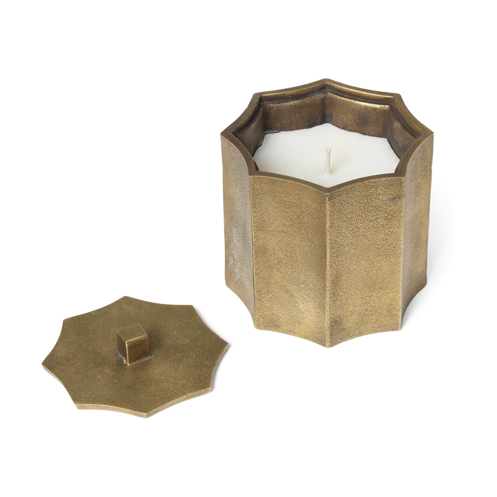 Otte scented candle 36 h, Brass finish Ferm Living