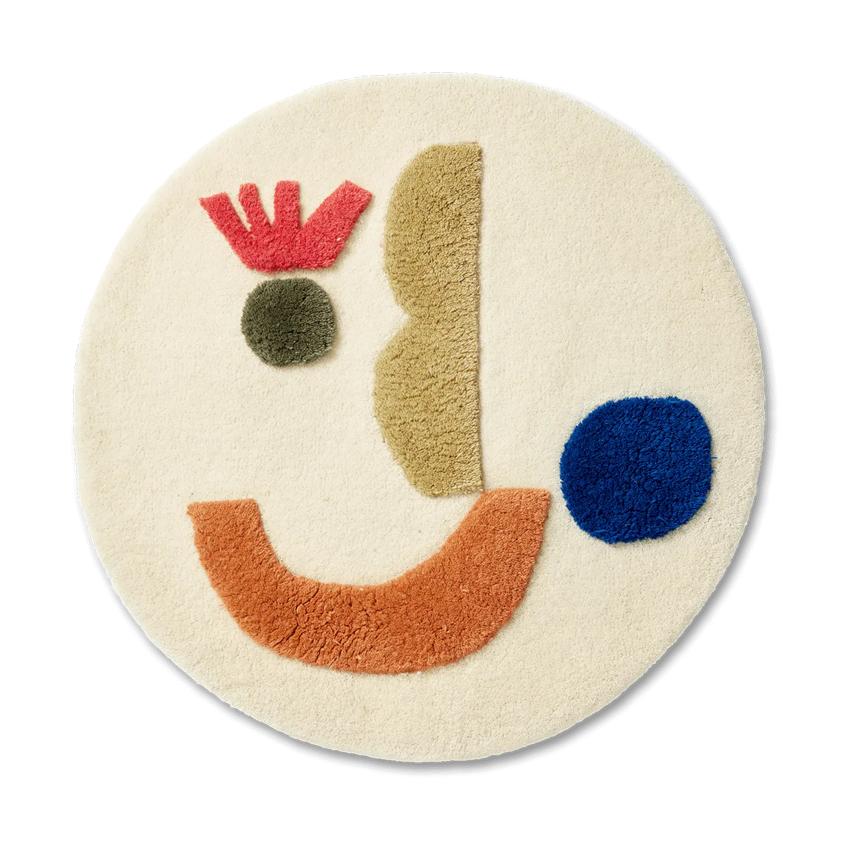 Panto tufted rug, Off white, Ø70 cm Ferm Living