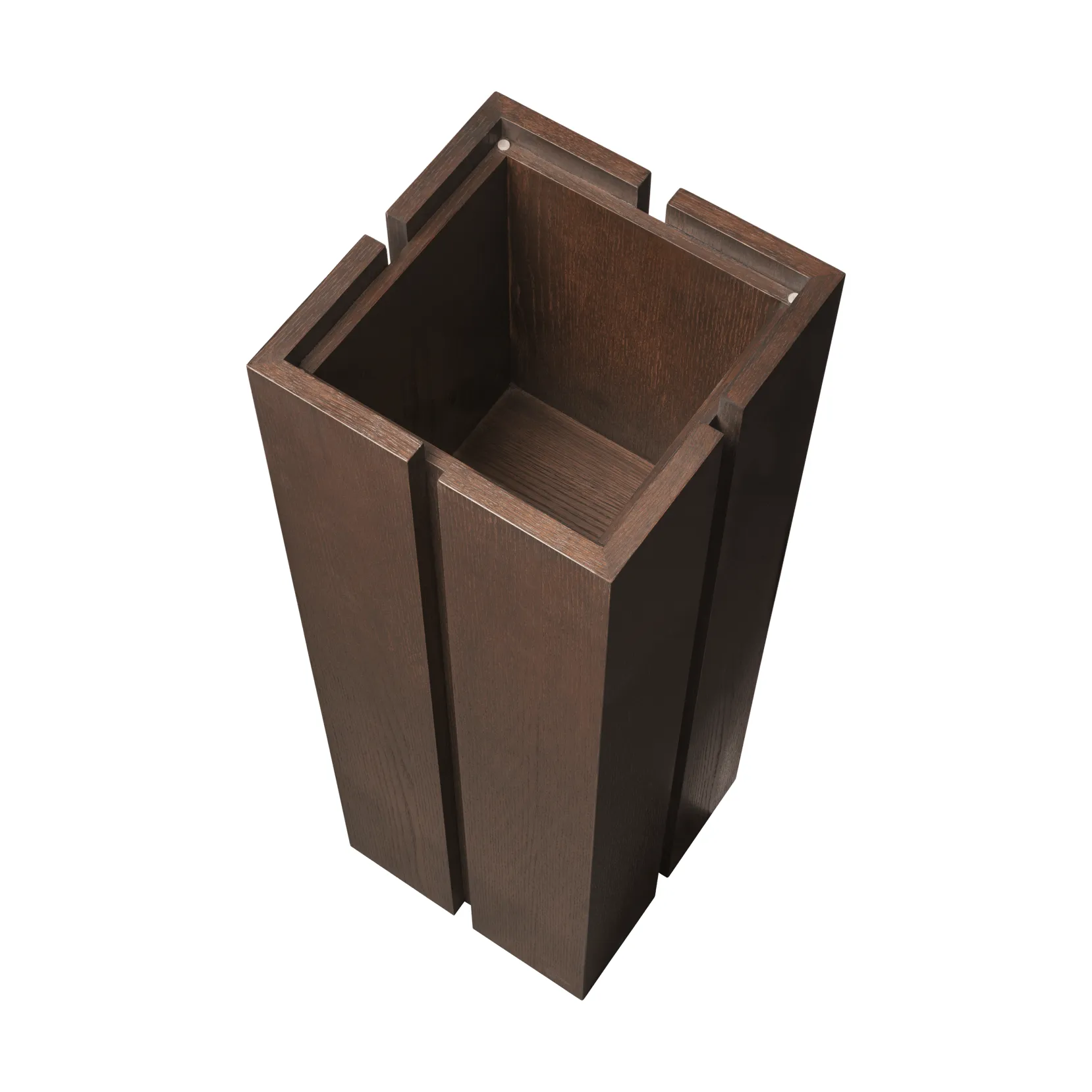 Parcel pedestal, Dark stained, 30x30x90 cm Ferm Living